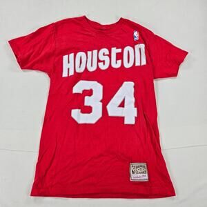 Mitchell & Ness Throwback Hakeem Olajuwon #34 Houston Rockets Shirt Size‎ Small